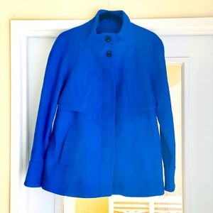 Ellen Tracy Felted Wool 5-Button Swing Coat